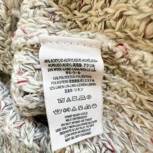 Free People Dylan Tweedy Size XS Chunky Knit Blend Tunic Sweater - Picture 6 of 10